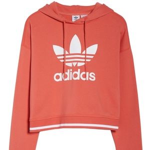 ADIDAS ICONS PEACH CROPPED HOODIE